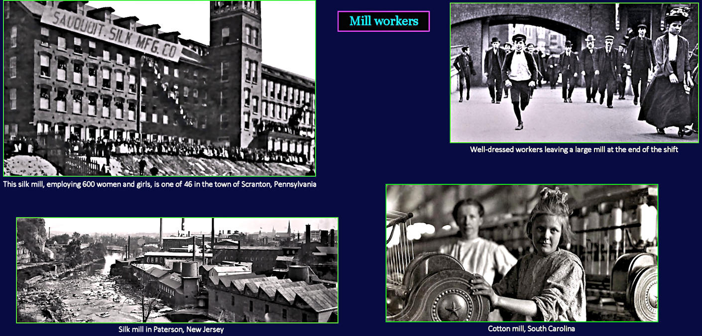 Textile mills, 1910